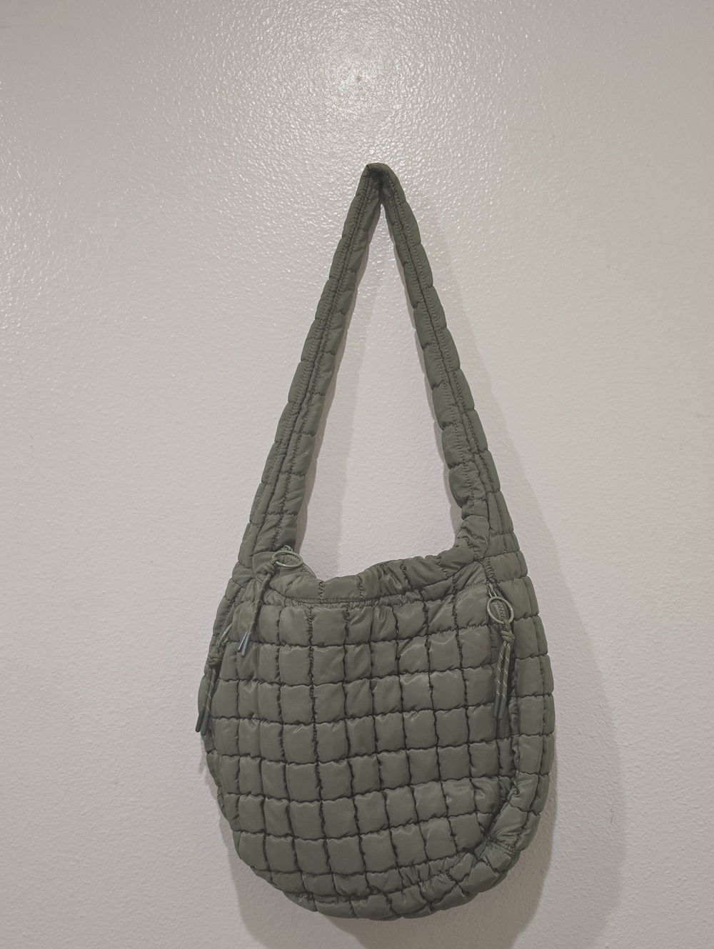 Urban Expressions Quilted Olive Big Hobo Bag